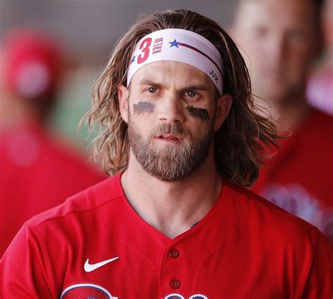 Bryce harper long hair - Bryce Harper has shaved his beard, so help us rank 15 pictures of his glorious hair. It's easy to accept that Bryce Harper is better than you could ever dream to be at baseball. After all, that's his job. So, you can at least lay claim to the title of "Best Excel Spreadsheet Creator" or "Greatest at Sneaking a Second Bagel on Bagel Friday." But ...